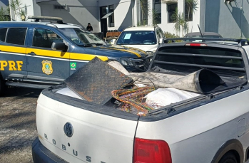Notícia - Motorista é preso com mais de uma tonelada de fios de cobre na BR-101