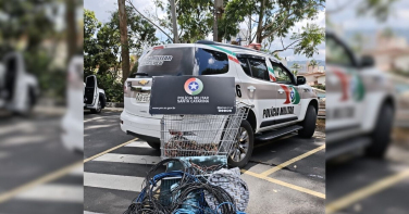 Notícia - Operação Fio Desencapado prende duas pessoas e apreende 80 kg de fiação em Criciúma
