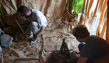 Notícia - Workshop de Arqueologia reúne alunos da região em oficinas na Unesc