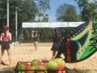 Estrutura do campeonato mundial de beach tennis começa ser montada em Balneário Rincão na próxima semana