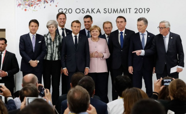 Líderes mundiais em Osaka anunciam acordo do clima 19+1