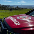Resgate de helicóptero salva homem baleado em área de mata em SC