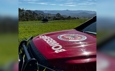 Resgate de helicóptero salva homem baleado em área de mata em SC