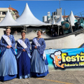 Estrutura da 33ª Festa do Peixe começa a ser montada em Balneário Arroio do Silva
