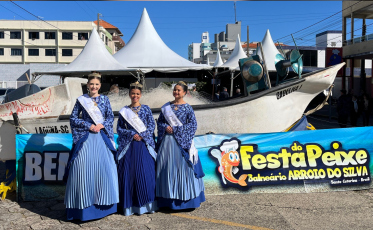 Estrutura da 33ª Festa do Peixe começa a ser montada em Balneário Arroio do Silva