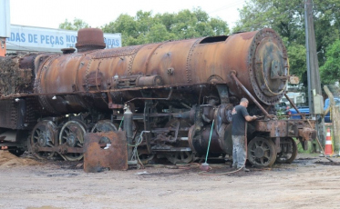 Relíquia alemã: locomotiva dos anos 30 será nova atração turística em Araranguá