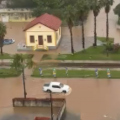 Chuva inunda ruas de Içara e provoca suspensão de aulas na rede municipal
