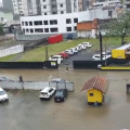 Chuva provoca alagamentos em ruas de Criciúma e avança para região do Estádio Heriberto Hülse