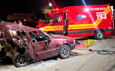 Adolescente de 15 anos morre e outros três ficam feridos após acidente em Criciúma