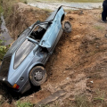 Mulher de 53 anos fica presa às ferragens após carro sair da pista na Av. 25 de Julho, em Criciúma