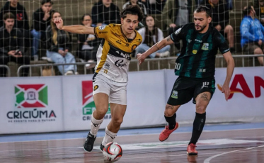 AO VIVO e com imagens: Criciúma Futsal disputa vaga na semifinal da Copa SC contra a Pinhalense