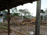 Início das obras da Cidade do Autista, no antigo Alvorada Clube, no bairro Pinheirinho, em Criciúma | Foto: José Demathé/4oito