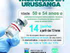 Urussanga inicia vacinação de pessoas acima de 50 anos nesta segunda