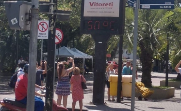 Desde 2009, apenas a 12ª vez que é registrado 40°