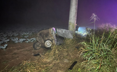 Grave acidente mata dois homens em Turvo