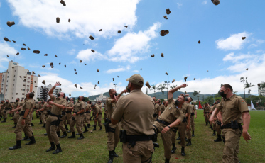 Segurança de Santa Catarina é reforçada com mais 531 novos policiais militares