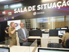 Governador visita Comando-Geral da PMSC e conhece ações da Operação Veraneio