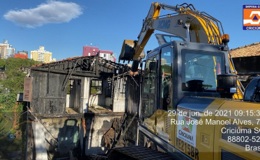 Criciúma tem 140 imóveis abandonados com processo de demolição em andamento