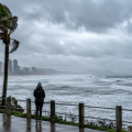 Ciclone no mar provoca ventos fortes e frio derruba temperaturas em SC