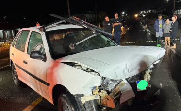 Acidente deixa motorista preso às ferragens em Siderópolis 