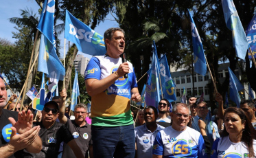 Nereu Ramos também foi trajeto de Vaguinho com apoiadores