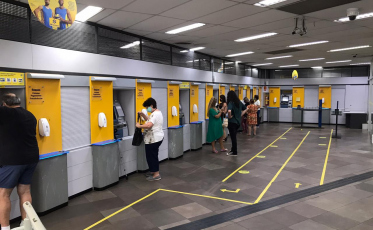 Atendimento normalizado e movimento tranquilo no Banco do Brasil