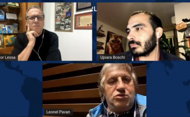 Adelor Lessa e Upiara Boschi recebem Leonel Pavan no Parlatório