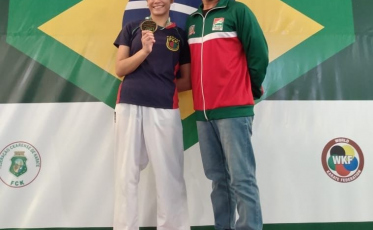 Atleta de Karatê de Criciúma conquista terceiro lugar no Campeonato Brasileiro em Fortaleza
