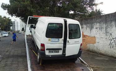 Furtado no centro, veículo acaba de ser recuperado