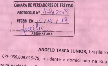 Vereador de Treviso faz denúncia contra colega por contratações sem licitação