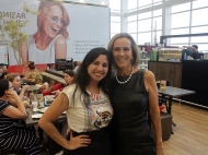 Amanda Farias com a empresária Ângela Boeira