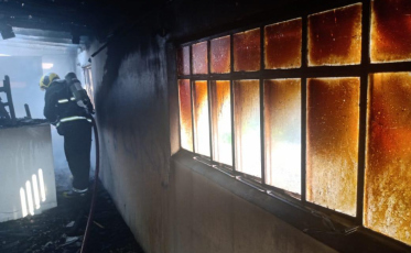 Casa pega fogo no Sul do estado