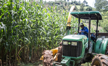 Prefeitura de Lauro Müller apoia agricultores na produção de silagem