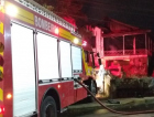 Bombeiros combatem incêndio em residência de Tubarão