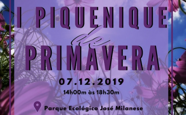 1º Piquenique de Primavera será realizado dia 7 de dezembro no Parque Ecológico José Milanese