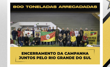 Campanha “Juntos pelo Rio Grande do Sul” encerra arrecadação com 800 toneladas