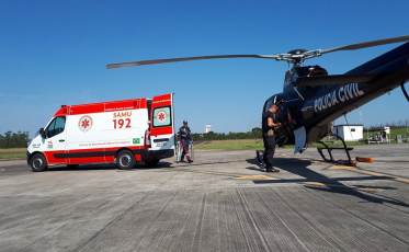 Serviço aeromédico começa a funcionar nesta segunda-feira na região