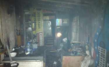 Princípio de incêndio atinge cozinha de residência em Araranguá 