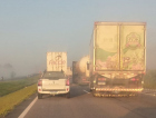 Trânsito lento na BR-101, sentido Sul 