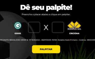 Bolão Bistek: Dê seu palpite para Criciúma x Goiás