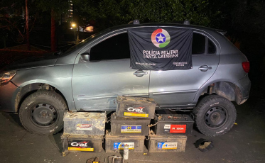 Dupla é presa por furto de baterias de caminhão em Criciúma