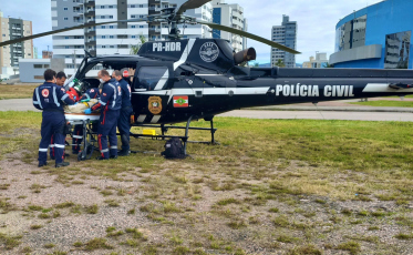 Trabalhador fica gravemente ferido após cair de seis metros em Jaguaruna