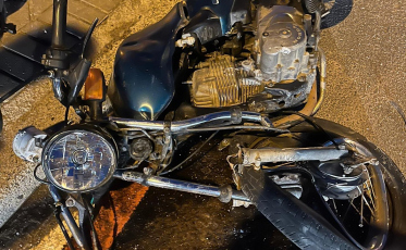 Acidente deixa motociclista gravemente ferido em Jaguaruna