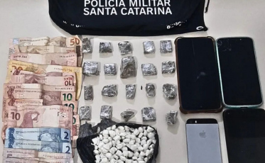 Tubarão: trio é preso em flagrante por tráfico de drogas