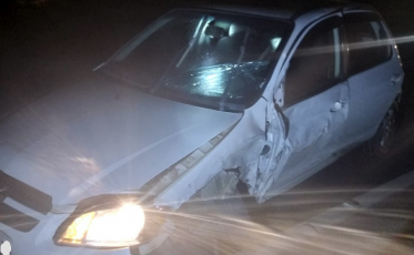 Colisão frontal deixa motorista ferido em Urussanga