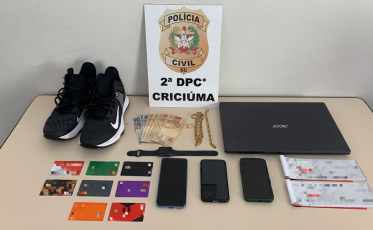 Polícia Civil prende homem suspeito de golpes em Criciúma