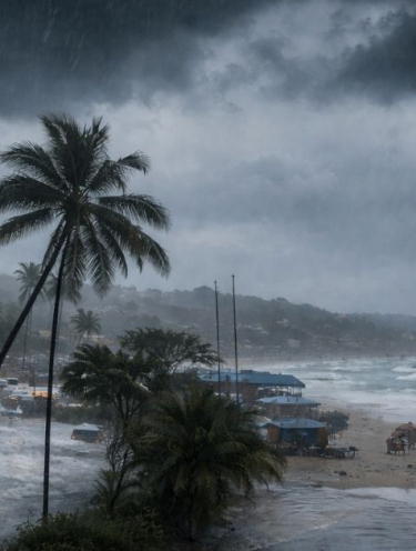 SC entra em alerta laranja para chuva forte, granizo e vendavais