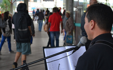 Terminal da Próspera recebe momento musical