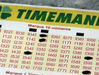 Timemania acumulada pode pagar R$ 30,5 mi hoje