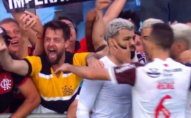 Um carvoeiro faz sucesso na final da Libertadores